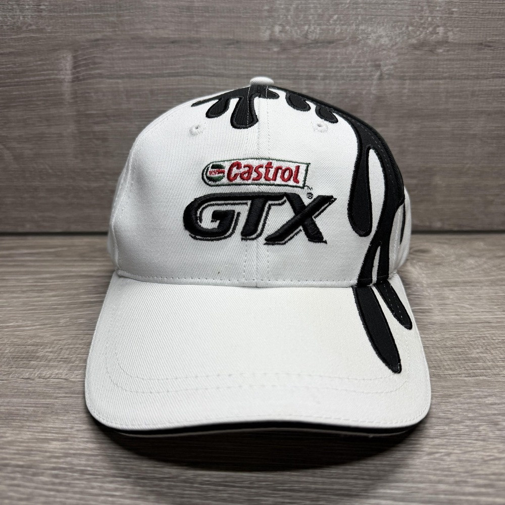 Castrol GTX Hat Cap Strap Back Mens One Size White Sludge Happens FRAM